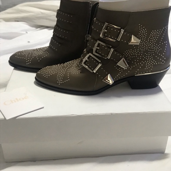 SALE NWT Chloé Susanna studded leather boots - Picture 6 of 8